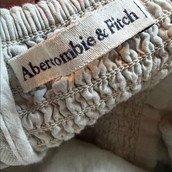 Abercrombie & Fitch Women’s Green Strapless Linen-Blended Midi Dress cotton - Picture 10 of 11